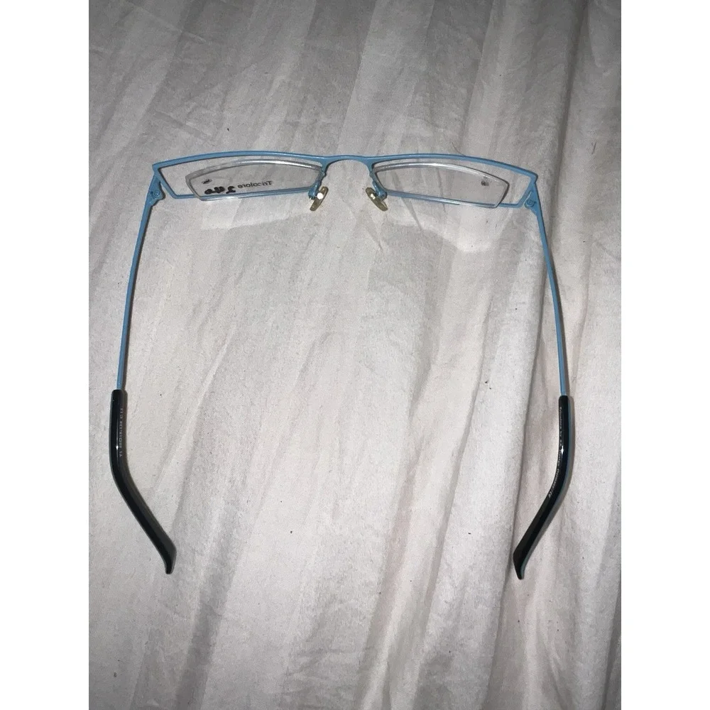 Vintage RK Design Vintage Schwarz Rot halbrand Brille Brillengestell NOS